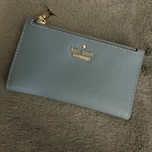 kate spade Handbags - Kate Spade Blue Small Wallet